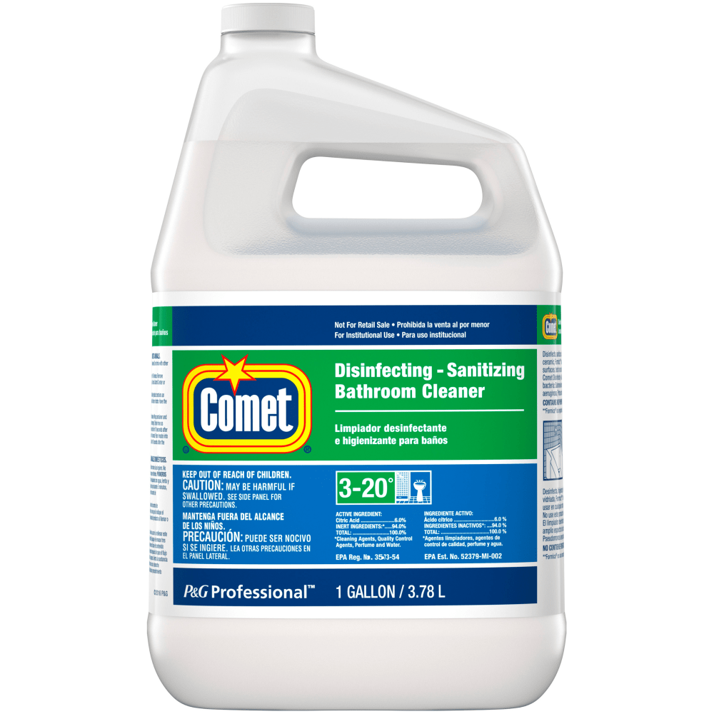 Comet Bathroom Cleaner, 128 Oz Bottle Refill