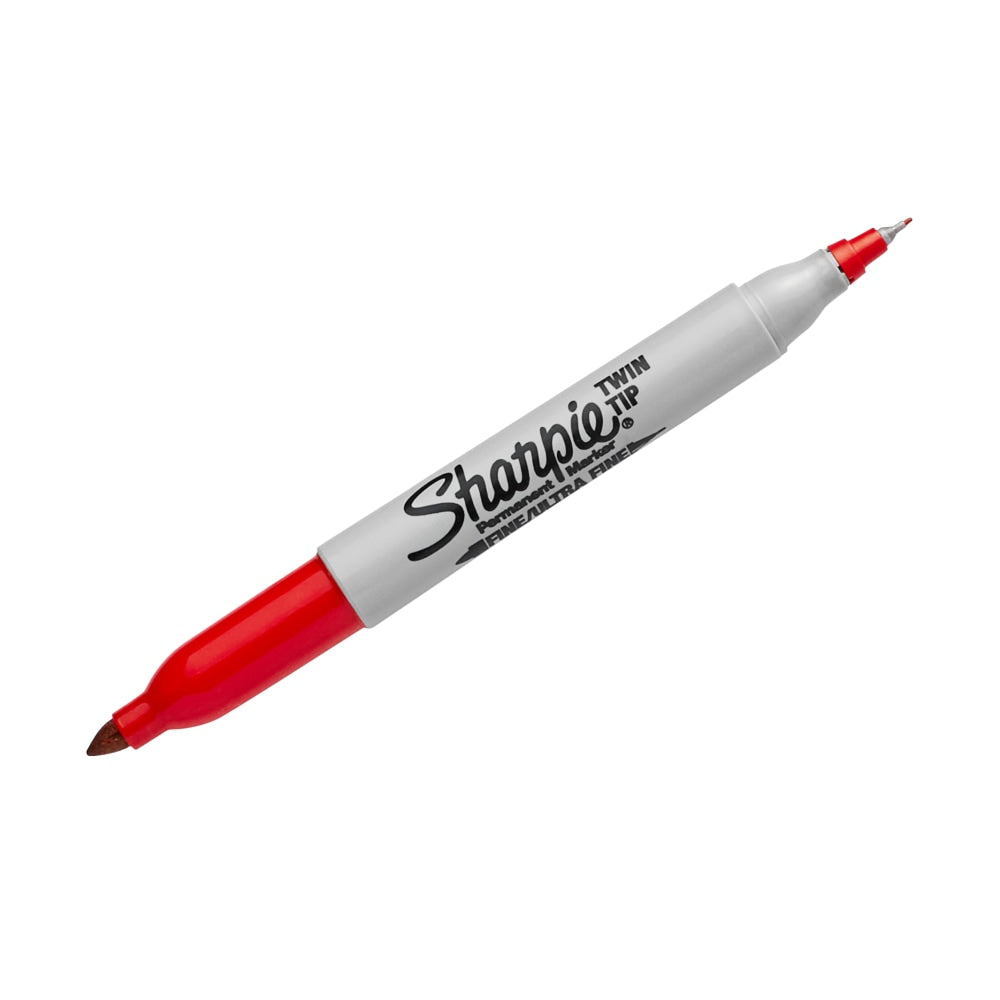 Sharpie Twin-Tip Permanent Marker, Red