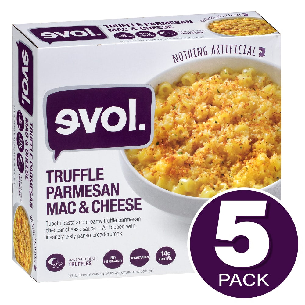 Evol Bowl Truffle Parmesan Mac and Cheese, 8 Oz, Pack Of 5