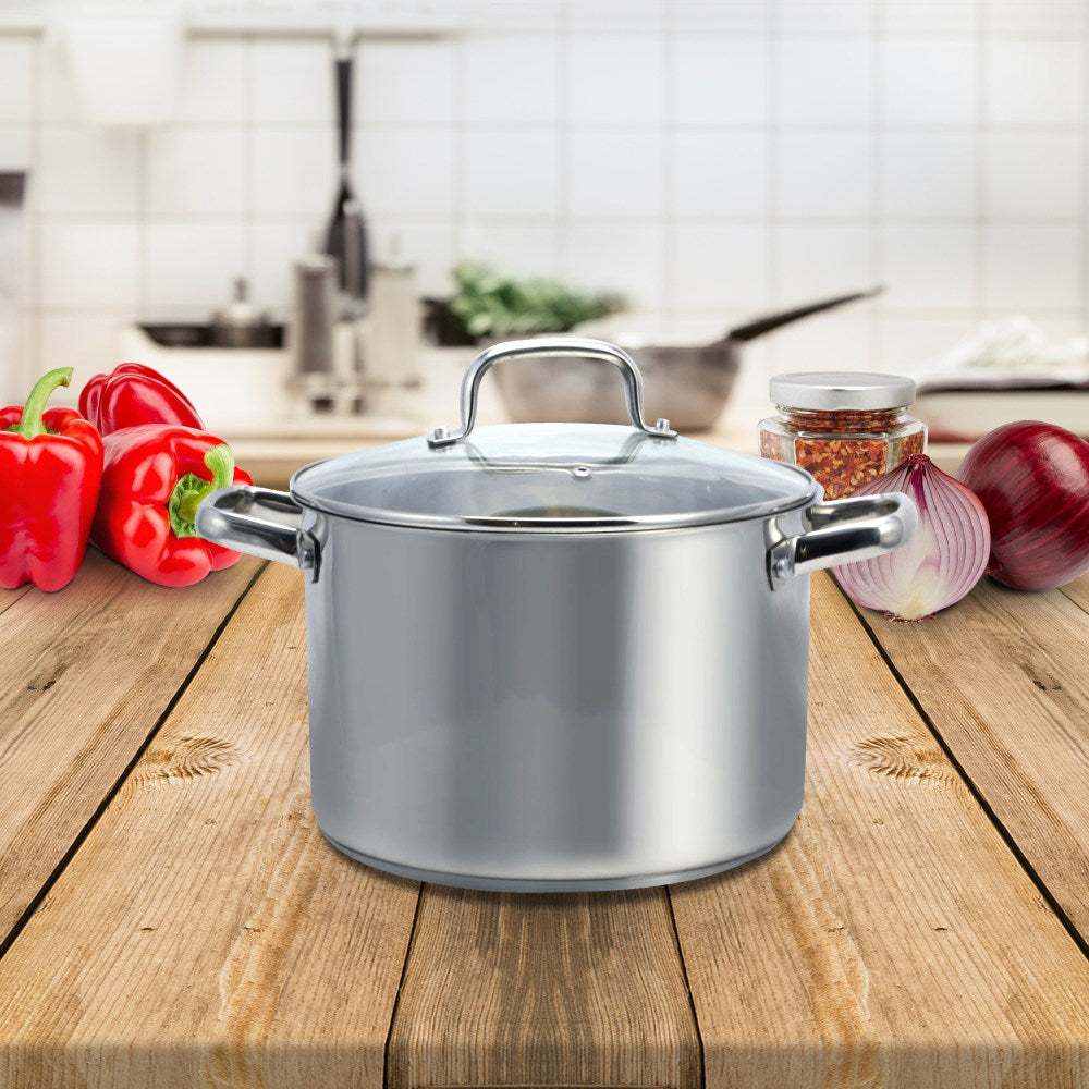 Oster Adenmore Stock Pot, 8-Quart, Silver