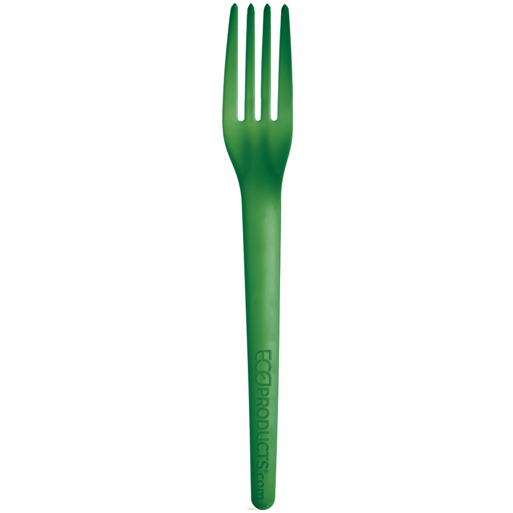 Eco-Products Plantware Dinner Forks, 7in, Green, Pack Of 1,000 Forks