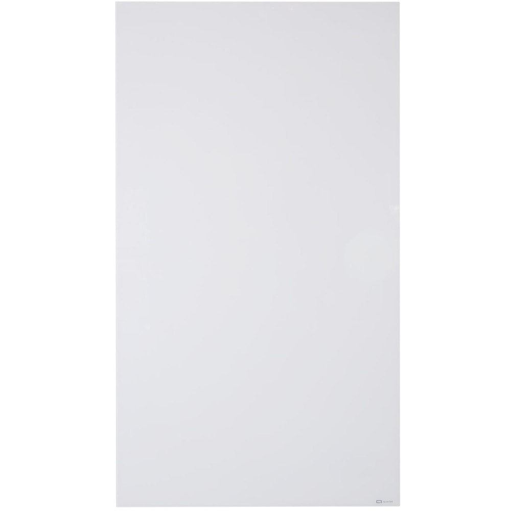 Quartet InvisaMount Vertical Glass Dry-Erase Board - 48x85 - 85in (7.1 ft) Width x 48in (4 ft) Height - White Glass Surface - Rectangle - Vertical - Magnetic - 1 Each