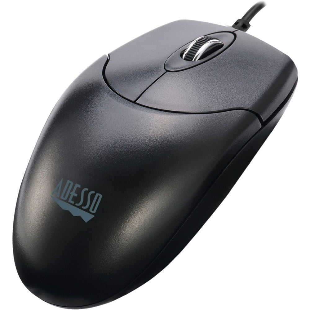 Adesso iMouse M6-TAA - Optical Scroll Mouse (TAA Compliant) - Full-size Mouse - Optical - Cable - Black - USB - 1000 dpi - Scroll Wheel - 3 Button(s) - Symmetrical - TAA Compliant