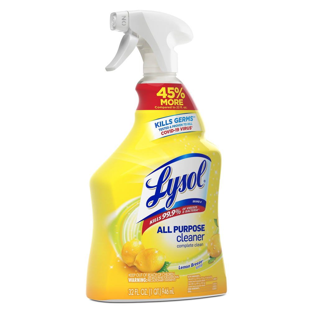 Lysol All-Purpose Cleaner, Lemon Scent, 1 Quart