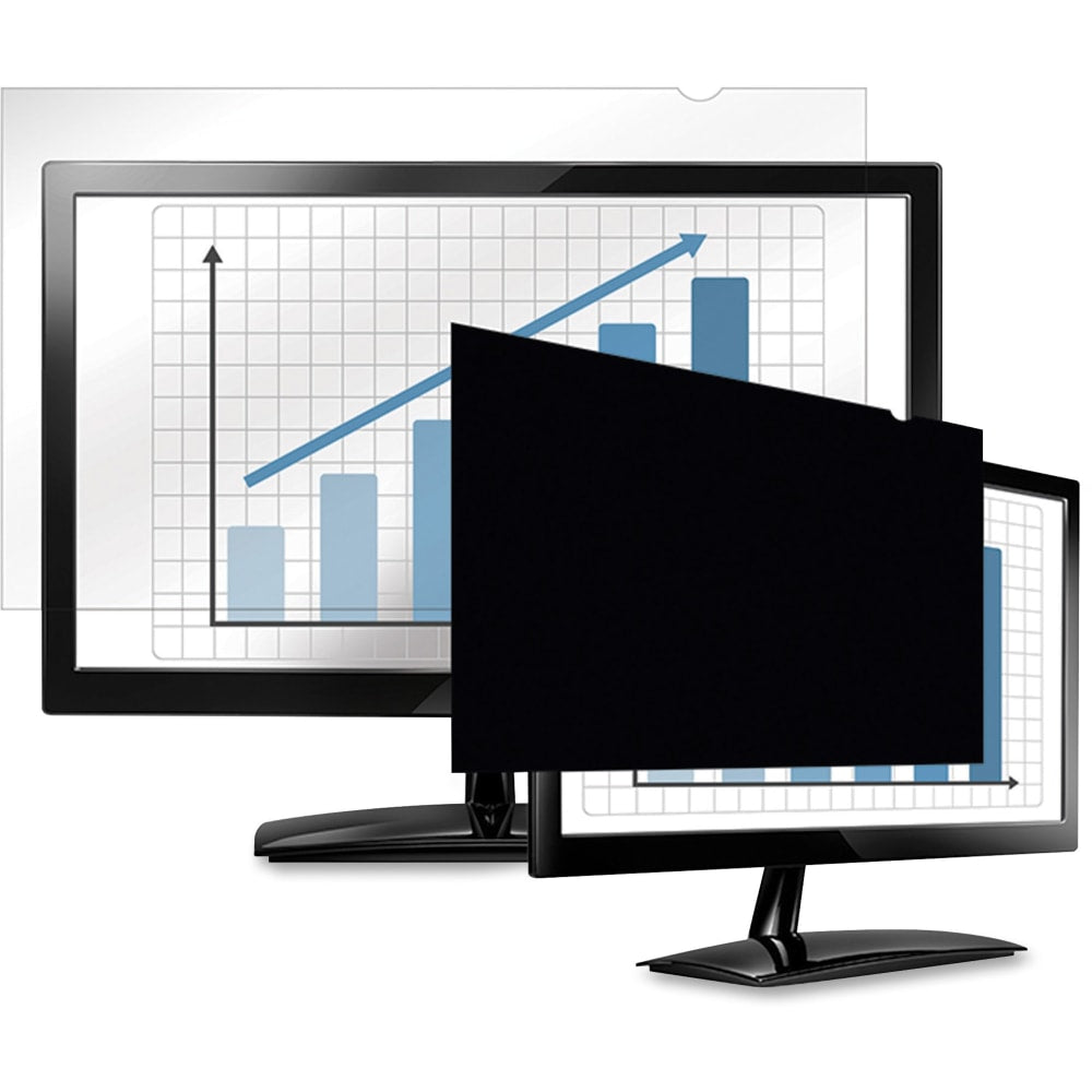 Fellowes PrivaScreen Blackout Privacy Filter - 23.8in Wide - For 23.8in Widescreen LCD Notebook, Monitor - 16:9 - Fingerprint Resistant, Glare Resistant, Scratch Protection - Black - TAA Compliant