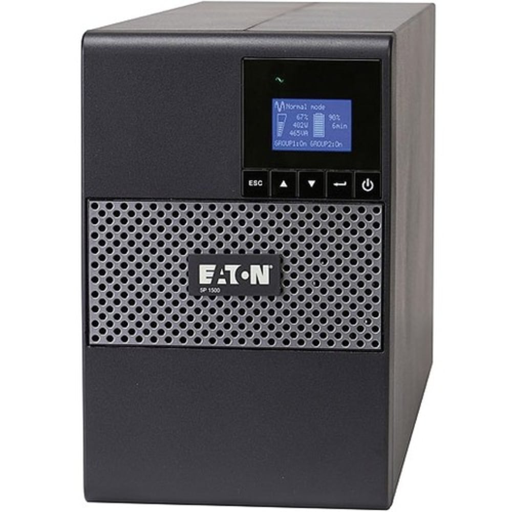 Eaton 5P UPS 850VA 600W 230V Line-Interactive UPS, C14 Input, 6 C13 Outlets, True Sine Wave, Cybersecure Network Card Option, Tower - Tower - 4 Minute Stand-by - 220 V AC Input - 240 V AC Output - 6 x IEC 60320 C13