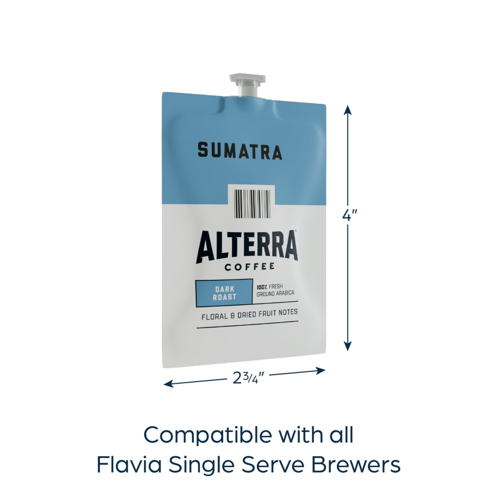 FLAVIA Coffee ALTERRA Single-Serve Coffee Freshpacks, Sumatra, Carton Of 100