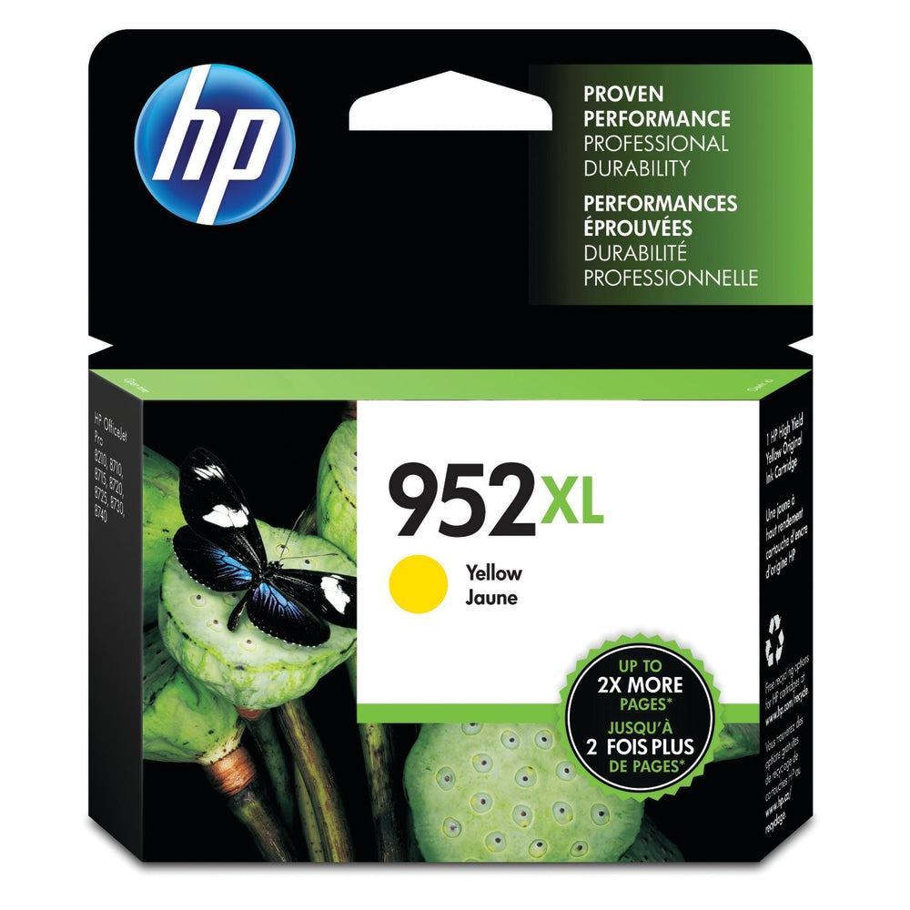 HP 952XL Yellow High-Yield Ink Cartridge, L0S67AN