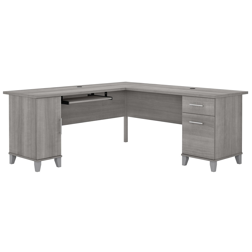 Bush Business Furniture Somerset 72inW L-Shaped Corner Desk, Platinum Gray, Standard Delivery