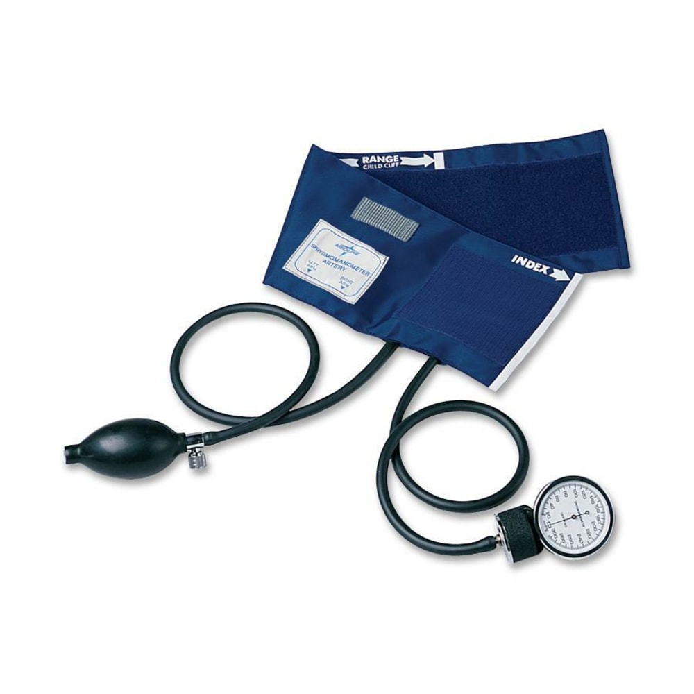 Medline Handheld Aneroid Sphygmomanometers, PVC, Child, Handheld, Blue