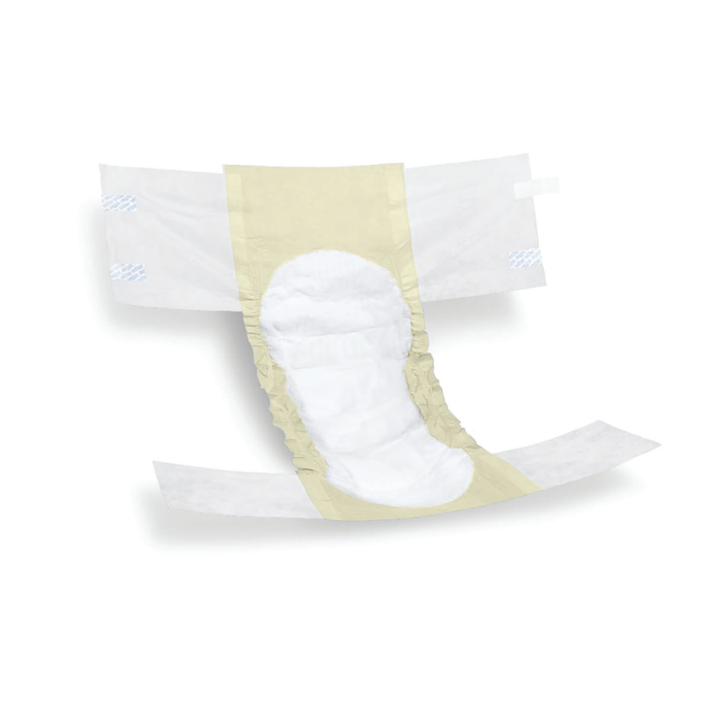 FitRight Extra Disposable Briefs, X-Large, White/Yellow, Bag Of 20 Briefs