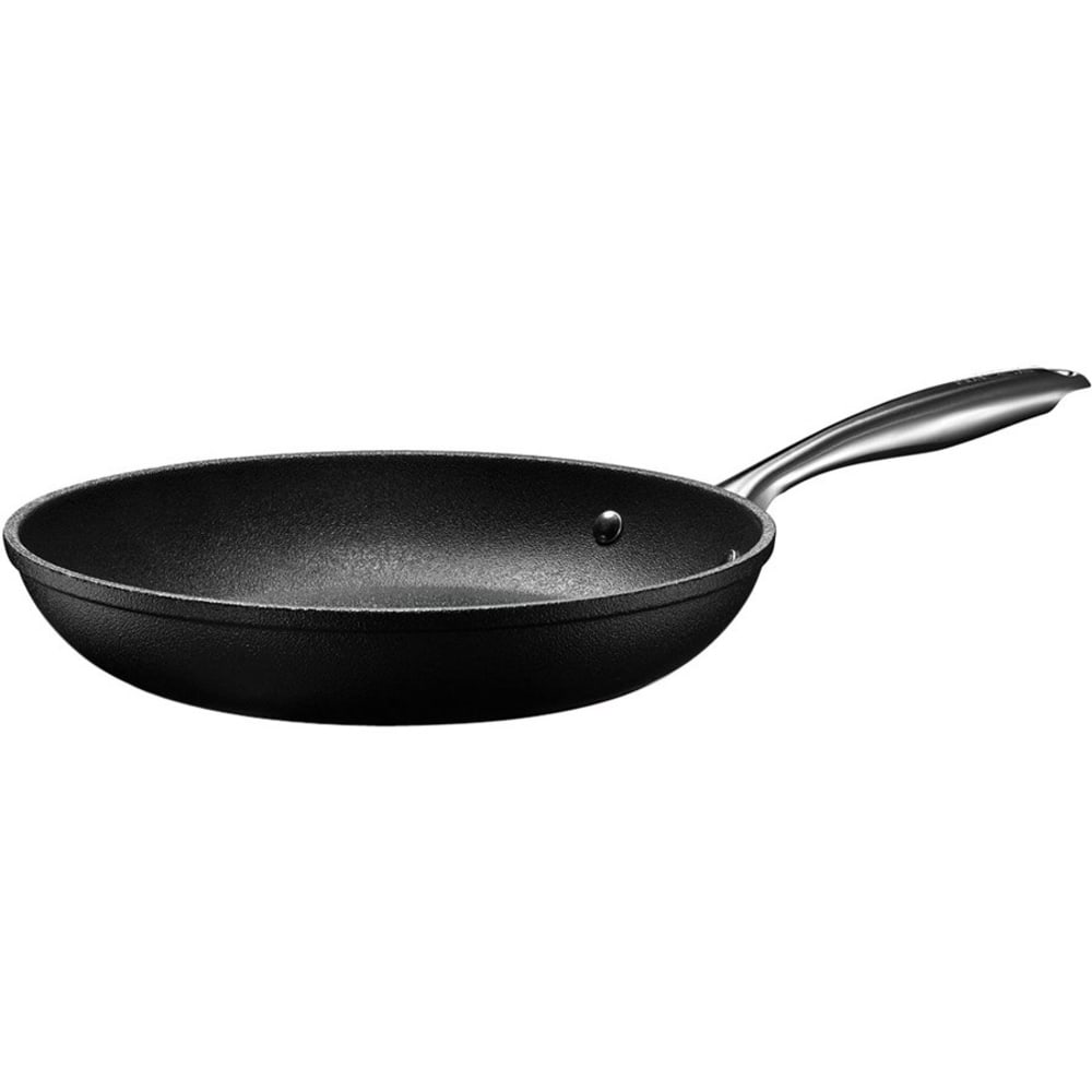 Starfrit The Rock Diamond 11in (28cm) Fry Pan - Cooking, Frying - Dishwasher Safe - Oven Safe - 11in Frying Pan - Black Diamond - Metal Body - Stainless Steel Handle