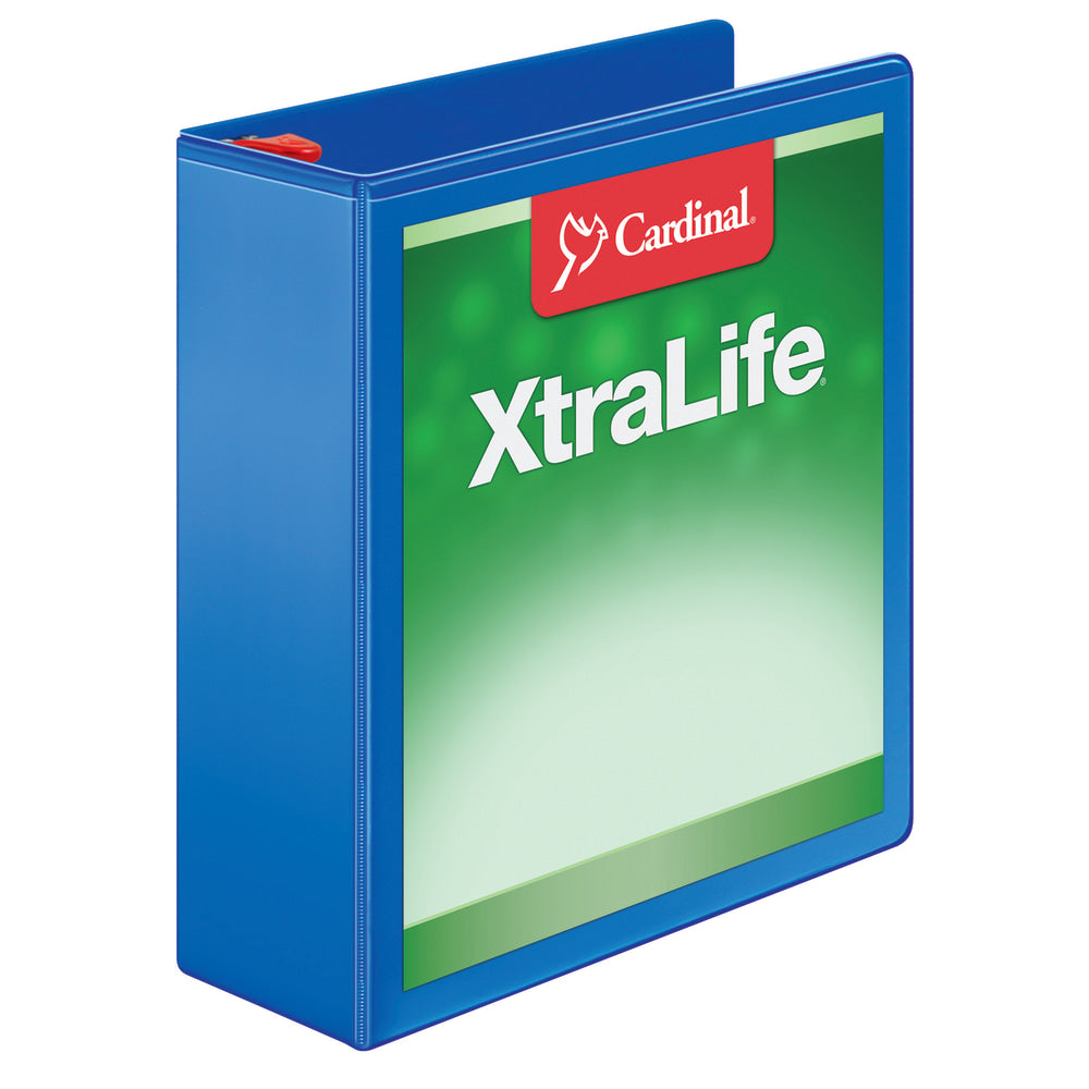 Cardinal XtraLife Locking Slant-D Ring 3-Ring Binder, 3in D-Rings, Blue