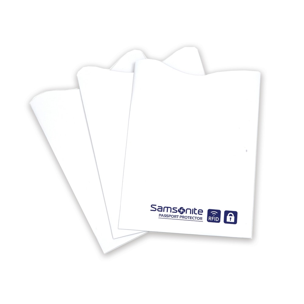 Samsonite RFID Sleeves, White, Pack Of 3