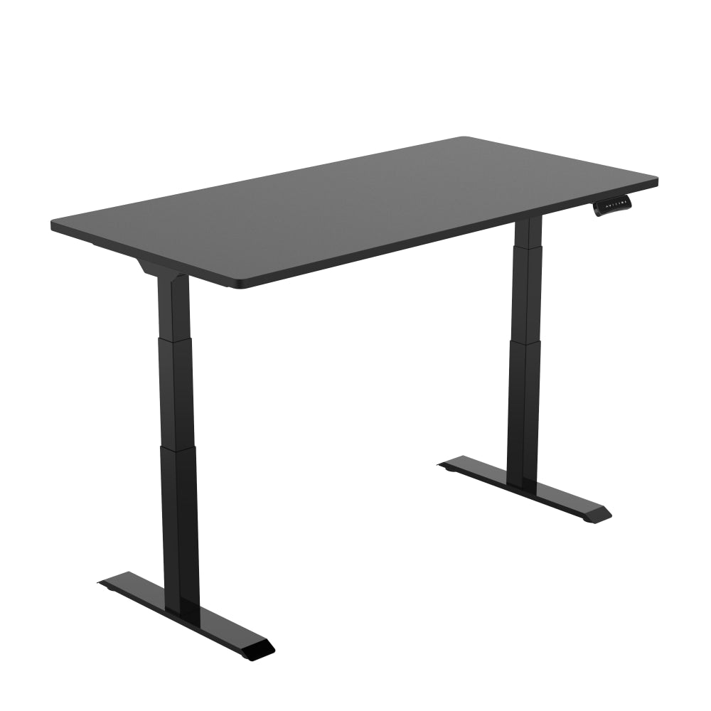 FlexiSpot E7 55inW Height-Adjustable Standing Desk, Black