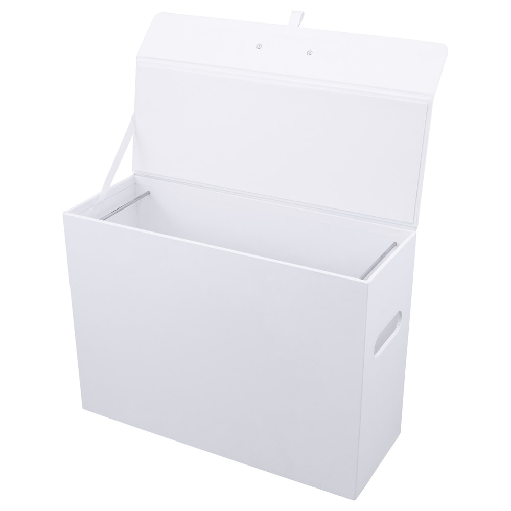 Realspace File Storage Box, Letter Size, 14in x 10-1/4in x 5-1/2in, White