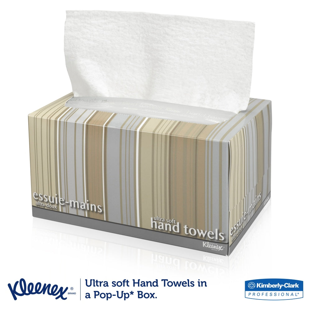 Kleenex Ultra-Soft 1-Ply Folded Paper Towels In Pop-up Box, Pack Of 70 Sheets