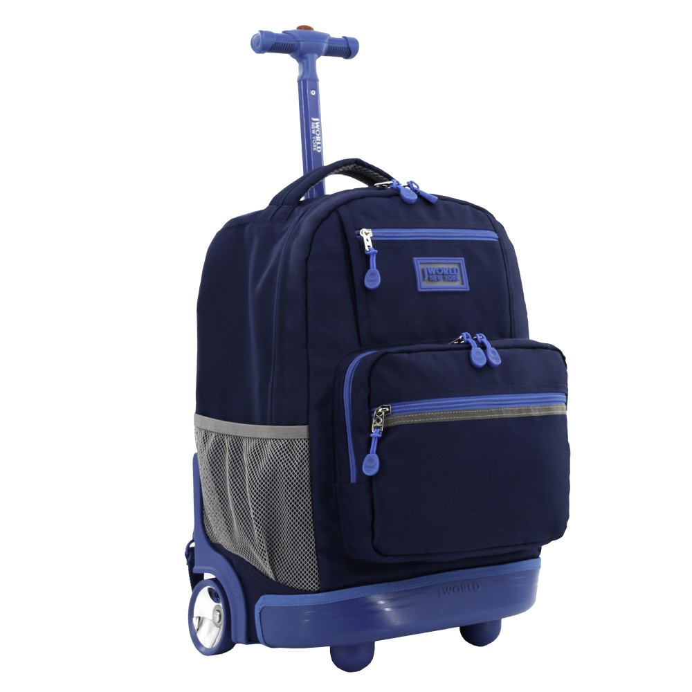 J World Sunlight Rolling Backpack, Navy