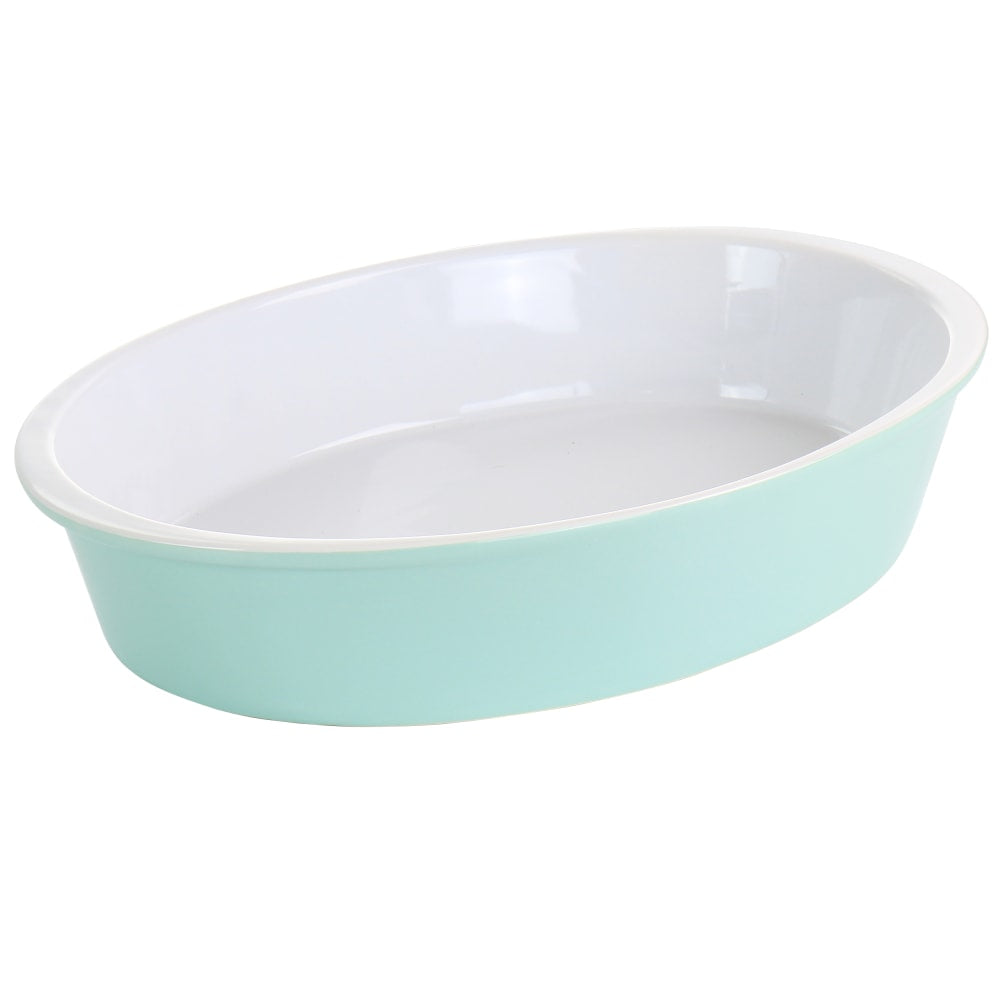 Martha Stewart Stoneware Oval Baker Dish, 13in x 9-1/2in, Mint