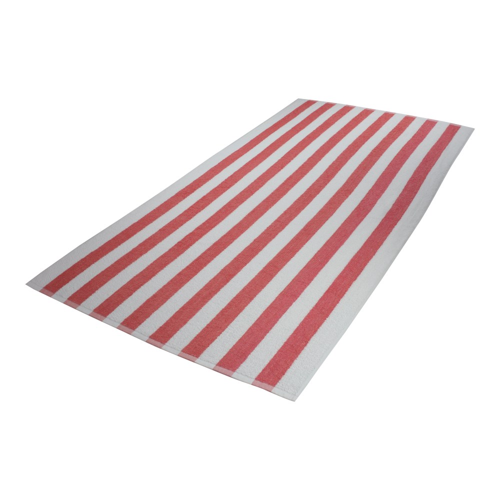 1888 Mills Fibertone Pool Towels, Stripes, Coral, Set Of 48 Towels