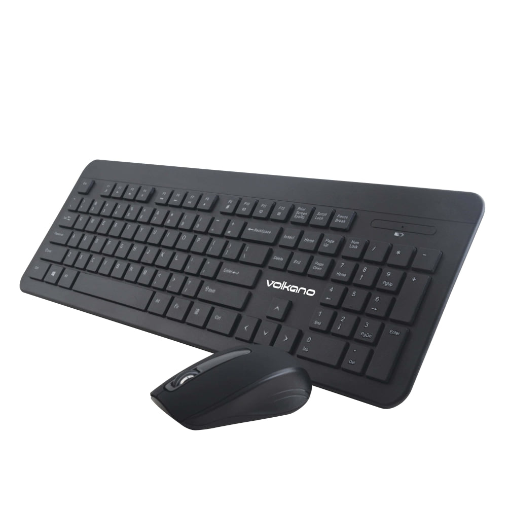 Volkano Cobalt Series Wireless Keyboard And Mouse Combo, Black