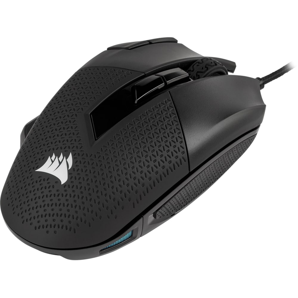 Corsair NIGHTSWORD RGB Tunable FPS/MOBA Gaming Mouse - Optical - Cable - Black - USB 2.0 - 18000 dpi