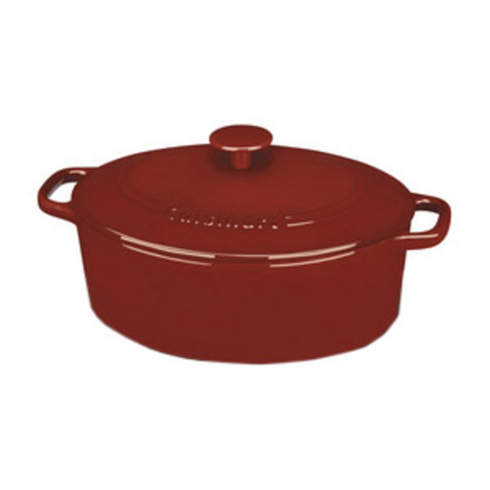 Cuisinart Chefs Classic CI755-30CR Casserole - 5.5 quart Sauce Pot - Cast Iron - Oven Safe