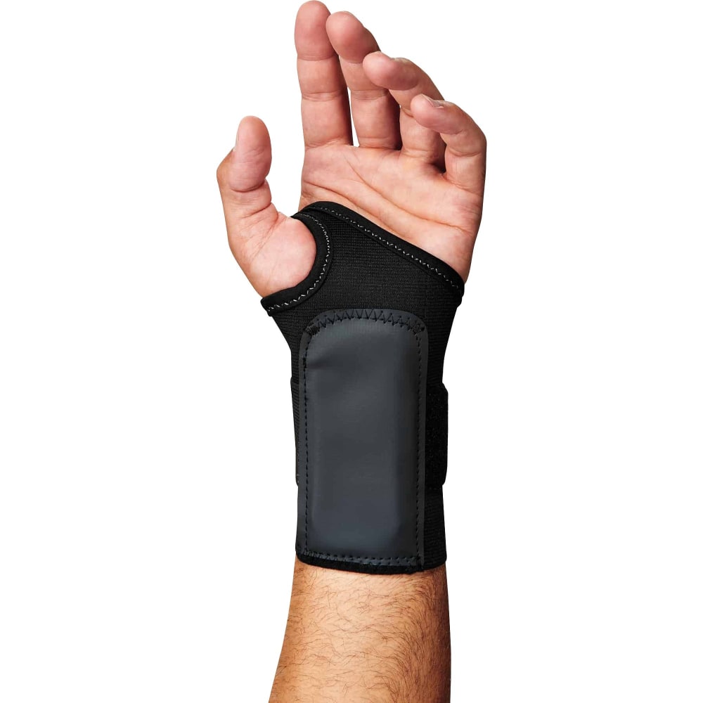 Ergodyne ProFlex Support, 4000, Single-Strap Wrist, Left, Small, Black