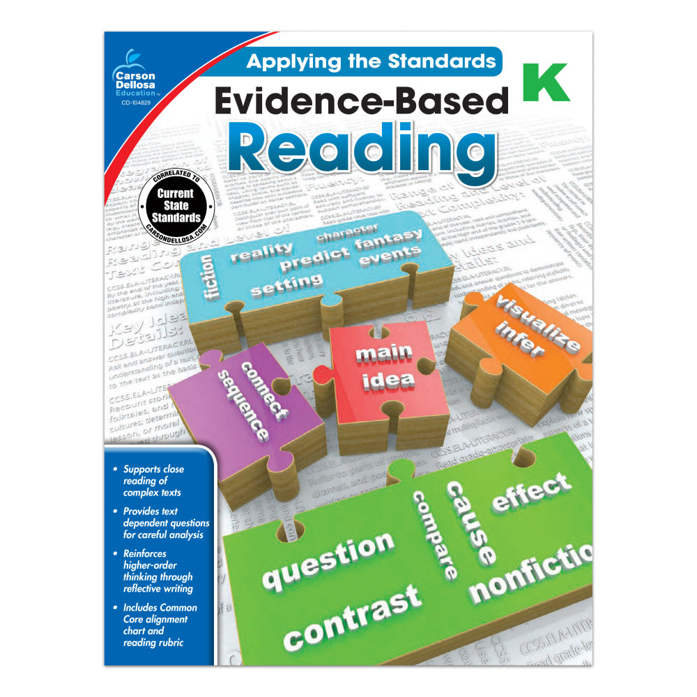 Carson-Dellosa Evidence-Based Reading Workbook, Grade K