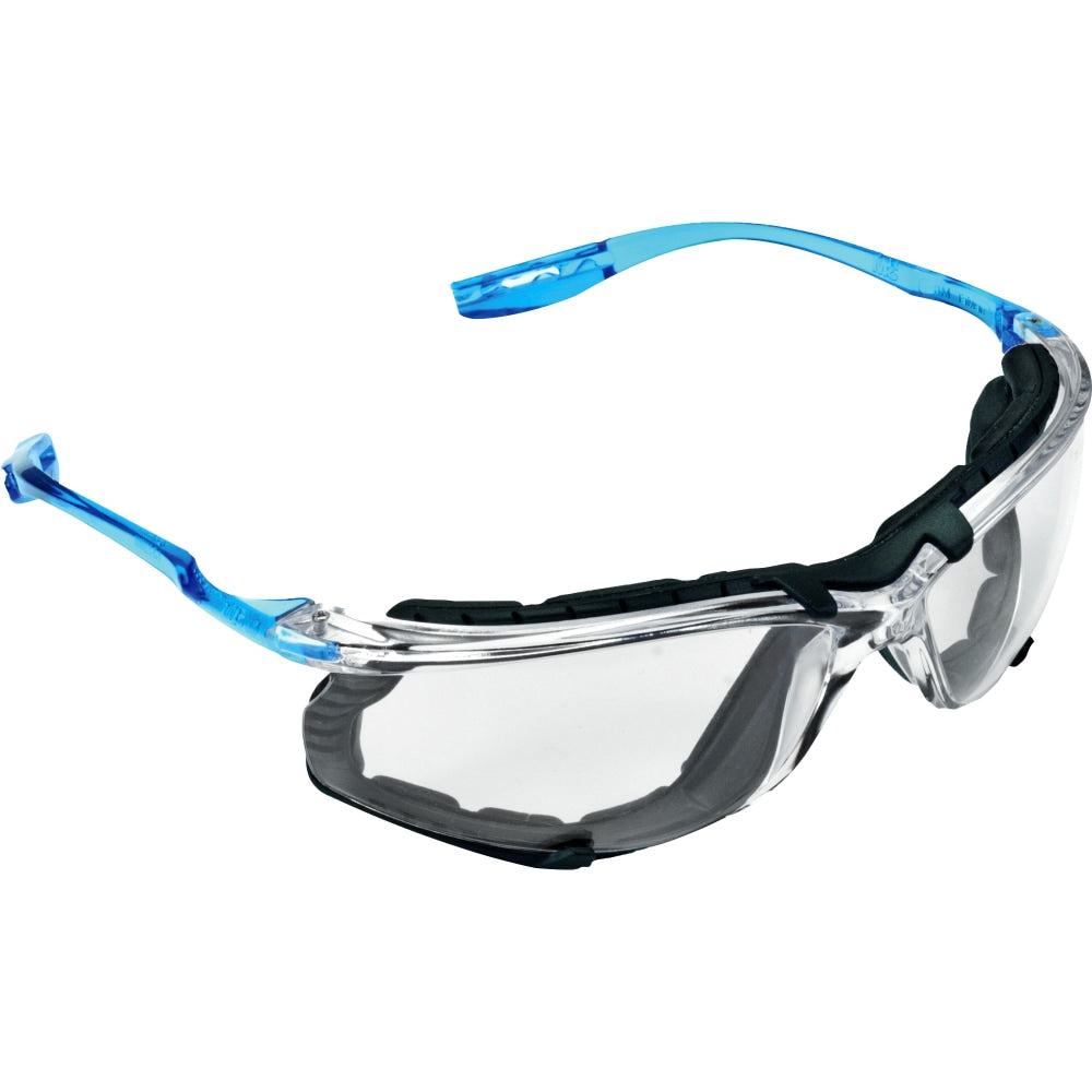 3M Virtua CCS Protective Eyewear - Ultraviolet Protection - Blue - Clear Lens - Comfortable, Wraparound Lens, Lightweight, Corded, Anti-fog - 1 Each