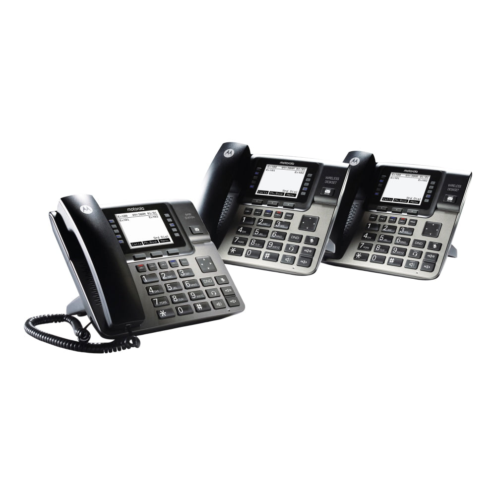 Motorola 4-Line Desk Phone Base Station Set, ML1002D