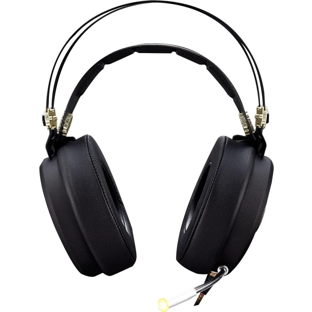 Bloody Gaming Chronometer M660 Headset - Stereo - Mini-phone (3.5mm) - Wired - 16 Ohm - 20 Hz - 20 kHz - Over-the-head - Binaural - Circumaural - 4.27 ft Cable - Omni-directional, Noise Cancelling Microphone - Black, Gold