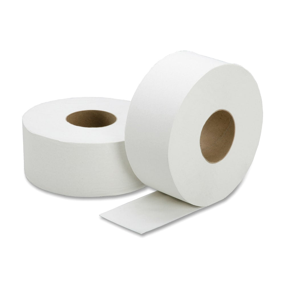 SKILCRAFT Jumbo Roll 2-Ply Toilet Paper, 100% Recycled, 1000ft Per Roll, Pack Of 12 Rolls