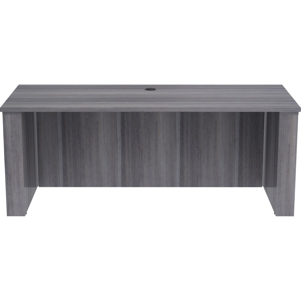 Lorell Essentials Electric 72inW Sit-to-Stand Desk Shell, Weathered Charcoal