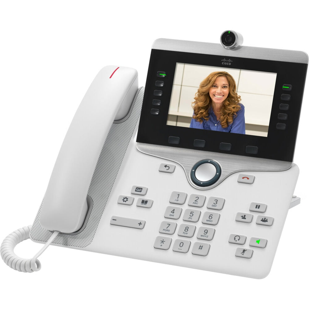 Cisco 8865 IP Phone - Corded/Cordless - Corded/Cordless - Wi-Fi, Bluetooth - Wall Mountable, Desktop - 10 x Total Line - VoIP - IEEE 802.11a/b/g/n/ac - Caller ID - Speakerphone - 2 x Network RJ-45 - USB - PoE Ports