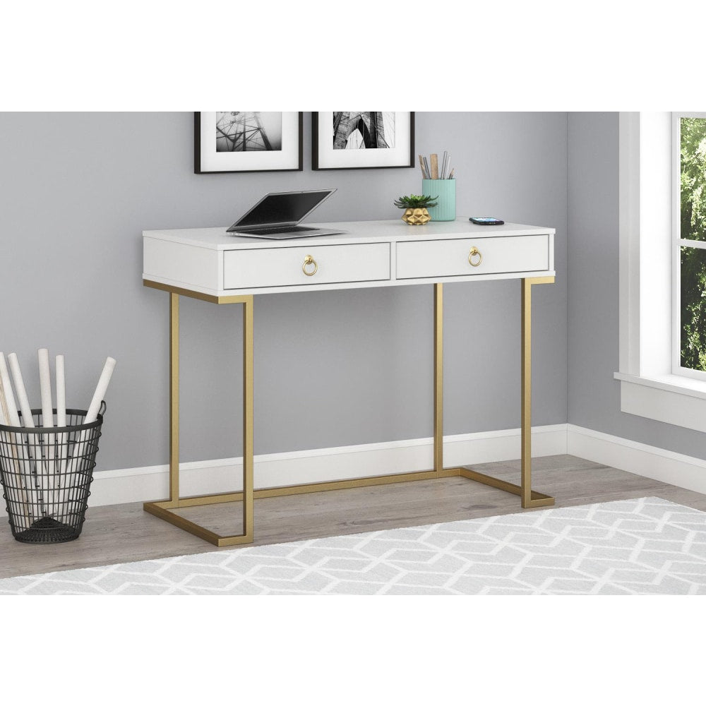 Ameriwood Home Serenity 42inW Writing Desk, White