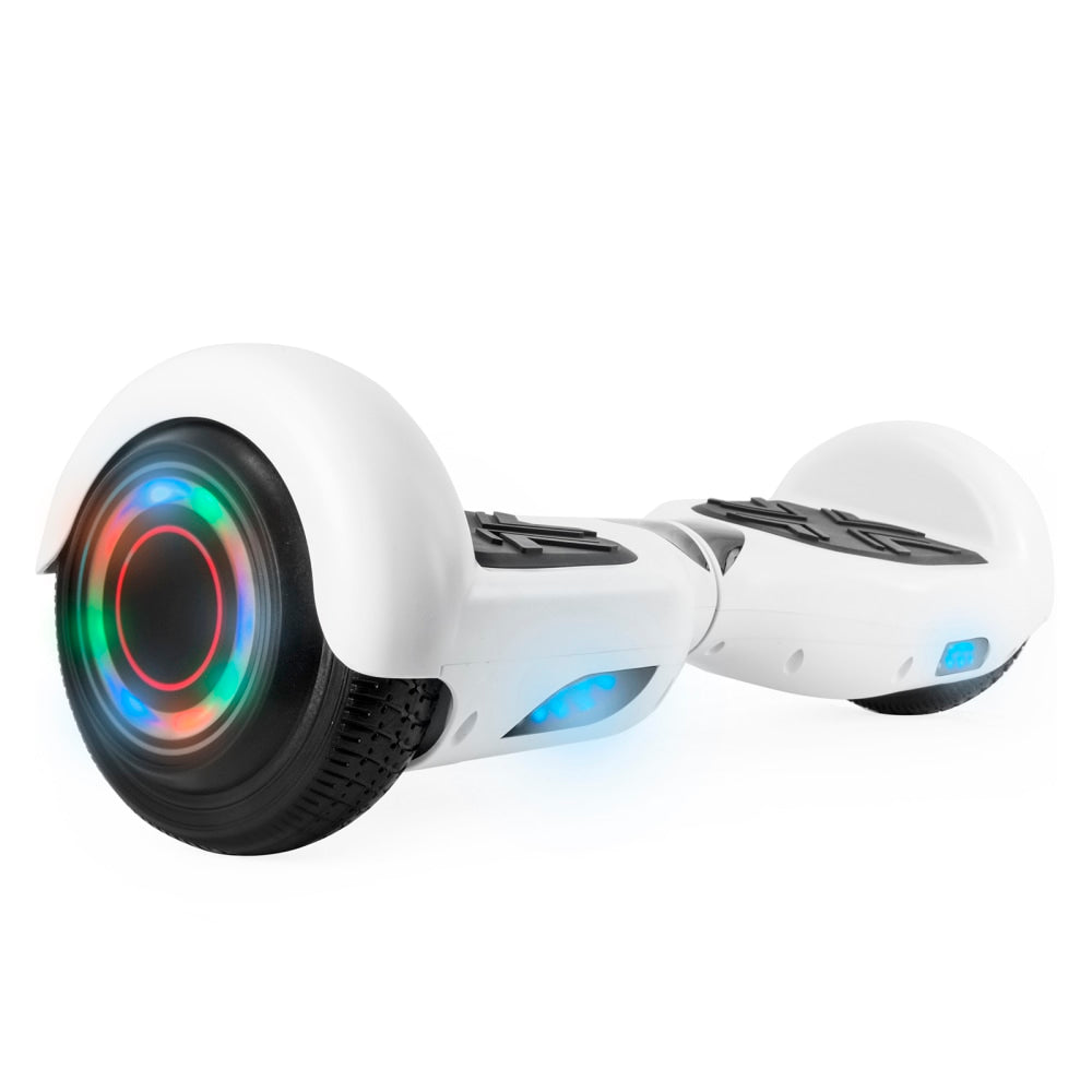 AOB Hoverboard With Bluetooth Speakers, 7inH x 27inW x 7-5/16inD, White