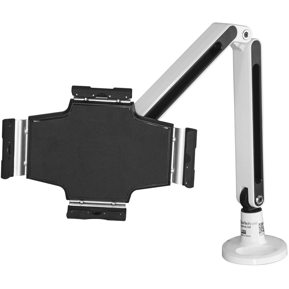 StarTech.com Desk-Mount Tablet Arm - Articulating - For 9in to 11in Tablets - iPad or Android Tablet Holder - Lockable - Steel - White