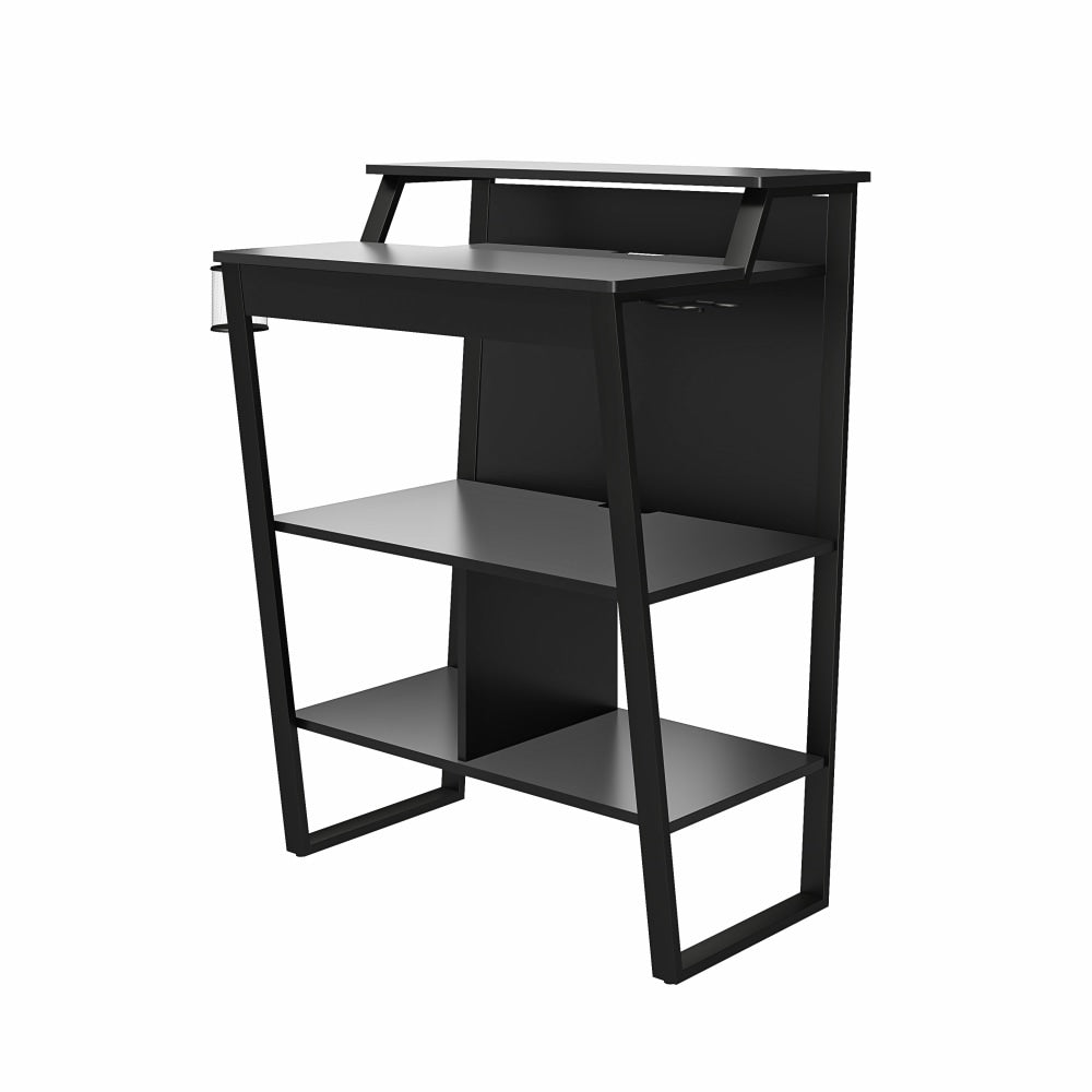 Ameriwood Home NTense Genesis 30inW Standing Gaming Desk, Black