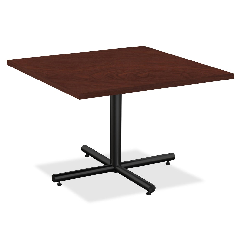 Lorell Hospitality Square Table Top, 36inW, Mahogany