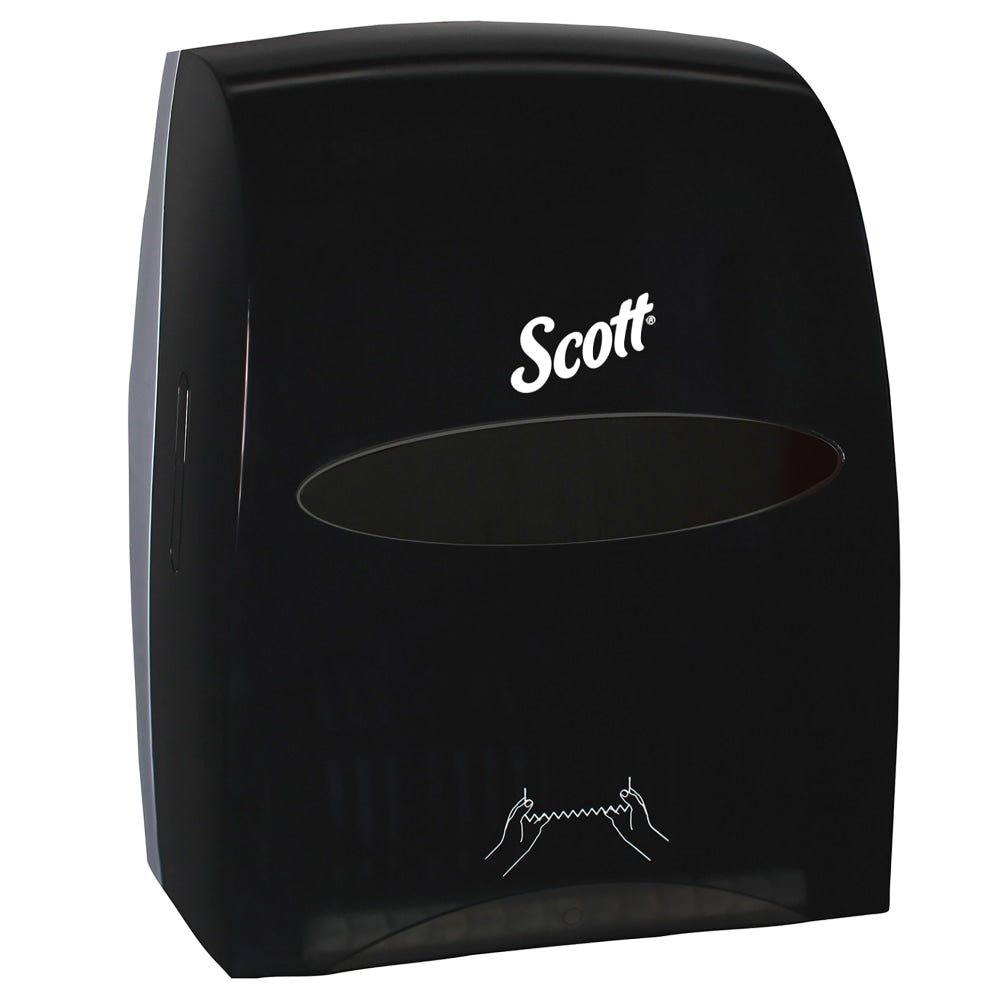 Scott Essential Hard Roll Towel Dispenser, 13 1/16inH x 11inW x 16 15/16inD, Smoke