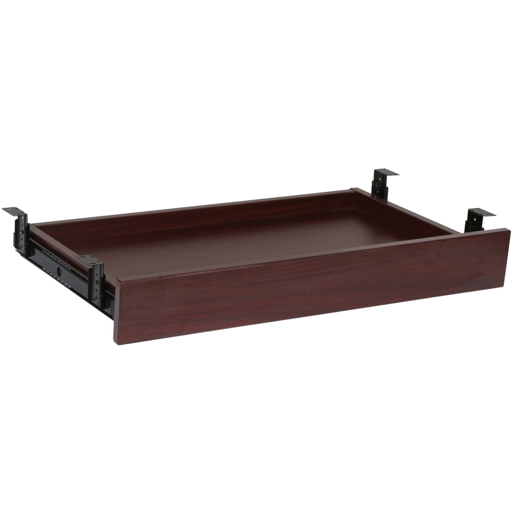 Lorell Laminate Universal Center Drawer, 5-1/8inH x 28-7/16inW x 16-3/4inD, Mahogany