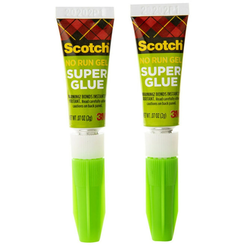 Scotch Gel Super Glue, 0.07 Oz, Pack Of 2