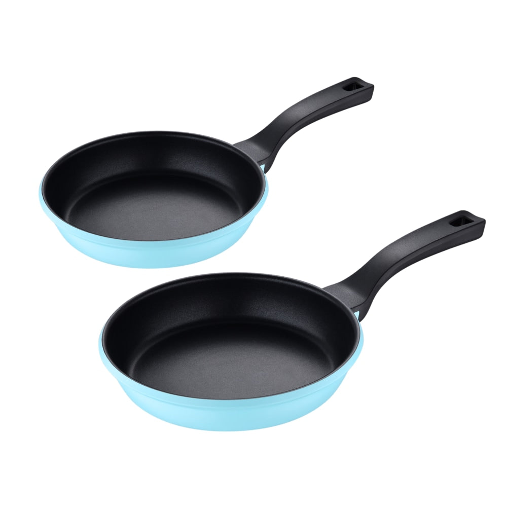 Bergner 2-Piece Fry Pan Set, Retro Blue