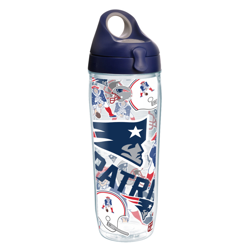 Tervis NFL All-Over Water Bottle With Lid, 24 Oz, New England Patriots