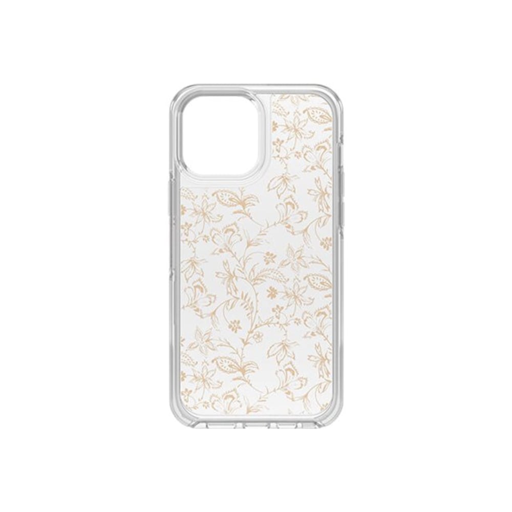 OtterBox Symmetry Series Clear - Back cover for cell phone - MagSafe compatibility - polycarbonate, synthetic rubber - wallflower - for Apple iPhone 13