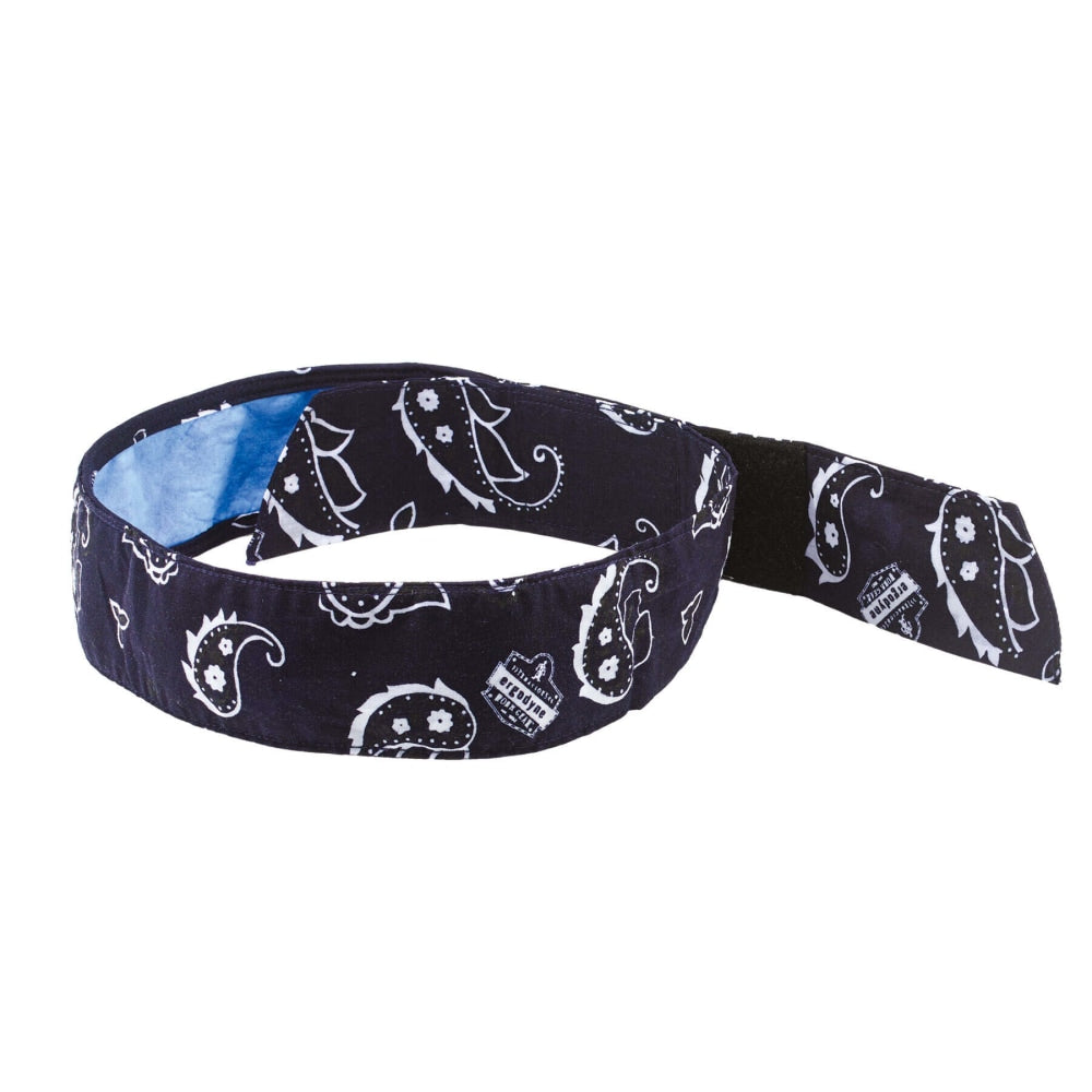 Ergodyne Chill-Its 6705CT PVA Evaporative Cooling Bandanas, Navy Western, Pack Of 6 Bandanas