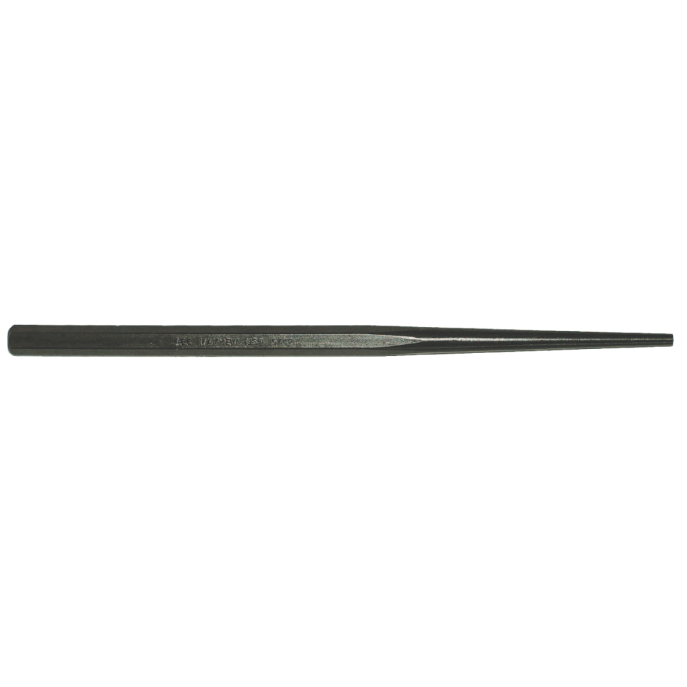 Line-Up Punch - Full Finish, 12 in, 5/16 in Tip, Alloy Steel