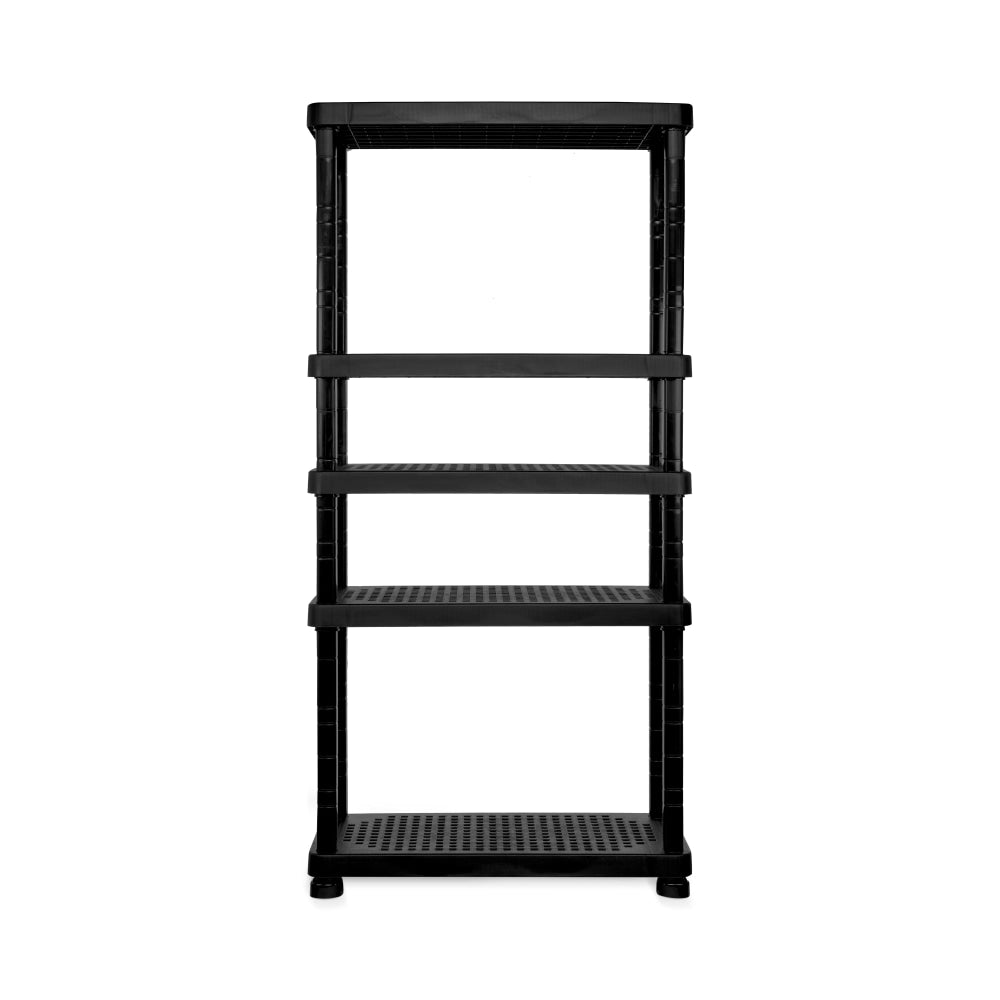 Inval 5-Level Modular Adjustable Shelf, 75inH x 17-3/4inW x 35-13/16inD, Black