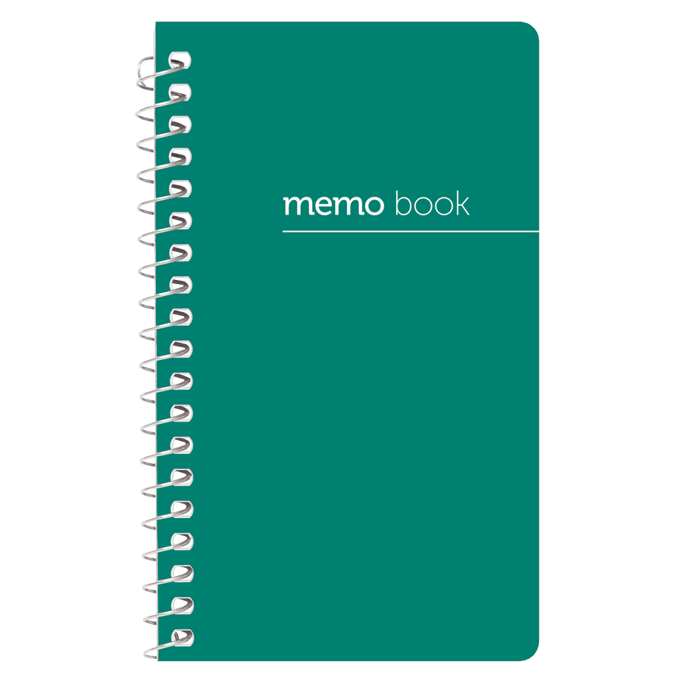 Office Depot Brand Wirebound Side-Opening Memo Books, 3in x 5in, College Ruled, 60 Sheets, Assorted Colors (No Color Choice), Pack Of 3